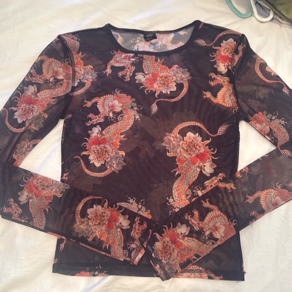 Vivienne Tam style mesh top